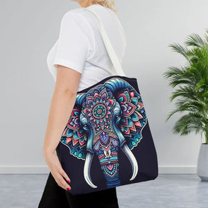 Mandala Print Tote Bag - Elephant Pattern 3 Sizes - Dipaliz - Bags