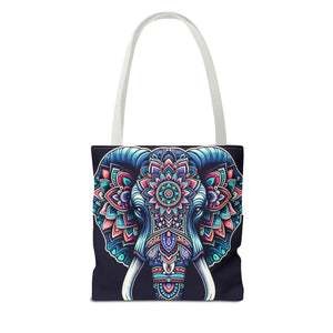 Mandala Print Tote Bag - Elephant Pattern 3 Sizes - Dipaliz - Bags