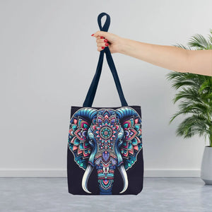 Mandala Print Tote Bag - Elephant Pattern 3 Sizes - Dipaliz - Bags