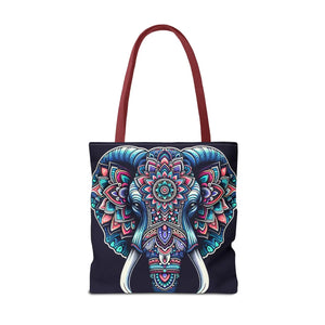 Mandala Print Tote Bag - Elephant Pattern 3 Sizes - Dipaliz - Bags