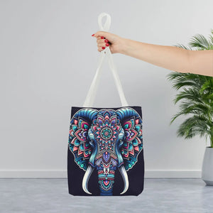 Mandala Print Tote Bag - Elephant Pattern 3 Sizes - Dipaliz - Bags
