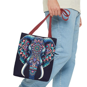 Mandala Print Tote Bag - Elephant Pattern 3 Sizes - Dipaliz - Bags