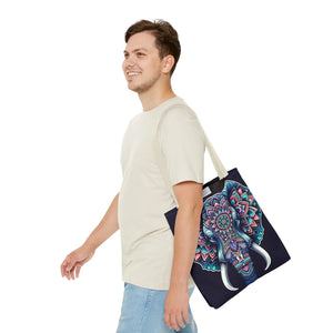 Mandala Print Tote Bag - Elephant Pattern 3 Sizes - Dipaliz - Bags