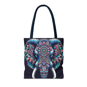 Mandala Print Tote Bag - Elephant Pattern 3 Sizes - Dipaliz - Bags