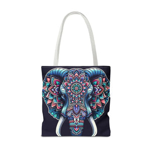Mandala Print Tote Bag - Elephant Pattern 3 Sizes - Dipaliz - Bags