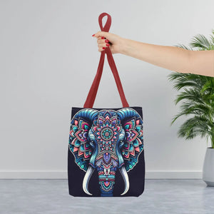 Mandala Print Tote Bag - Elephant Pattern 3 Sizes - Dipaliz - Bags