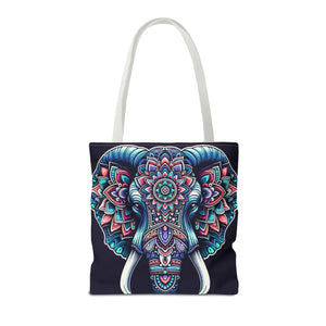 Mandala Print Tote Bag - Elephant Pattern 3 Sizes - Dipaliz - Bags