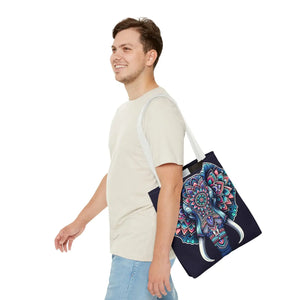 Mandala Print Tote Bag - Elephant Pattern 3 Sizes - Dipaliz - Bags