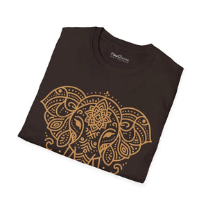 Softstyle Mandala Elephant t Shirt Cotton Comfort - Dipaliz - T-shirts