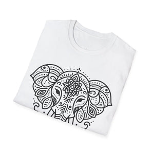 Softstyle Mandala Elephant t Shirt Cotton Comfort - Dipaliz - T-shirts