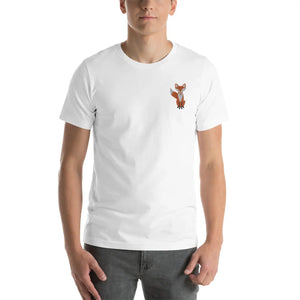 Embroidered Fox T-shirt - Unisex Eco-friendly Gift - Dipaliz