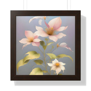 Vibrant Framed Vertical Poster - Pink Morning Glory - Dipaliz - Posters Prints & Visual Artwork
