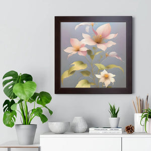 Vibrant Framed Vertical Poster - Pink Morning Glory - Dipaliz - Posters Prints & Visual Artwork