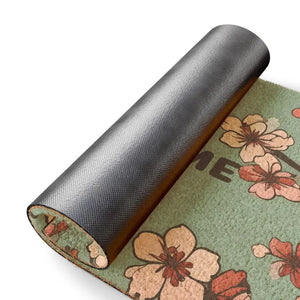 Home Decor - Cherry Blossoms Doormat - Coir Coconut Fiber Welcome Mat - Dipaliz 24’’ x 16’’