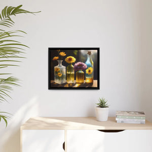 Vibrant Fresh Flowers Canvas - Exquisite Containers - Dipaliz - Posters Prints & Visual Artwork
