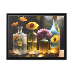 Vibrant Fresh Flowers Canvas - Exquisite Containers - Dipaliz - Posters Prints & Visual Artwork