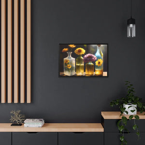 Vibrant Fresh Flowers Canvas - Exquisite Containers - Dipaliz - Posters Prints & Visual Artwork