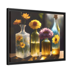 Vibrant Fresh Flowers Canvas - Exquisite Containers - Dipaliz - Posters Prints & Visual Artwork
