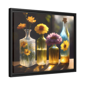 Vibrant Fresh Flowers Canvas - Exquisite Containers - Dipaliz - Posters Prints & Visual Artwork