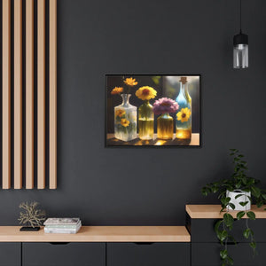 Vibrant Fresh Flowers Canvas - Exquisite Containers - Dipaliz - Posters Prints & Visual Artwork