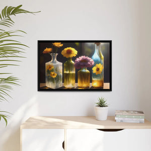 Vibrant Fresh Flowers Canvas - Exquisite Containers - Dipaliz - Posters Prints & Visual Artwork