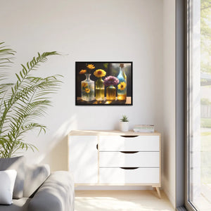 Vibrant Fresh Flowers Canvas - Exquisite Containers - Dipaliz - Posters Prints & Visual Artwork