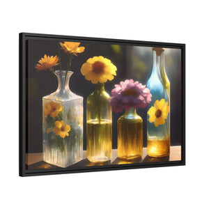 Vibrant Fresh Flowers Canvas - Exquisite Containers - Dipaliz - Posters Prints & Visual Artwork