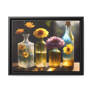 Vibrant Fresh Flowers Canvas - Exquisite Containers - Dipaliz - Posters Prints & Visual Artwork