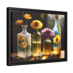 Vibrant Fresh Flowers Canvas - Exquisite Containers - Dipaliz - Posters Prints & Visual Artwork