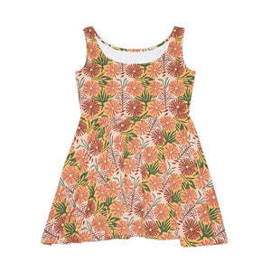 Floral Skater Dress Polyester Spandex Women’s Fashion - Dipaliz - Dresses