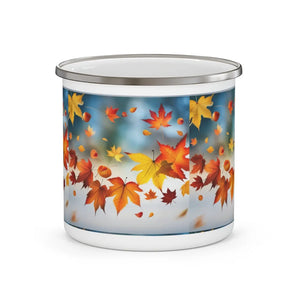 Fall Foliage Enamel Camping Mug - Autumn Leaves - Dipaliz - Mugs