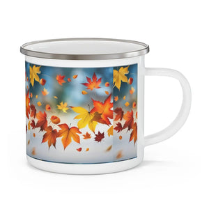 Fall Foliage Enamel Camping Mug - Autumn Leaves - Dipaliz - Mugs