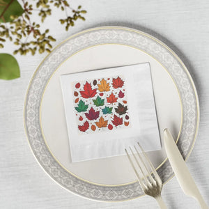 White Coined Napkins – Modern Party Paper - Dipaliz