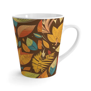 Vibrant Fall Leaves Latte Mug - Ceramic Autumn - Dipaliz - Mugs
