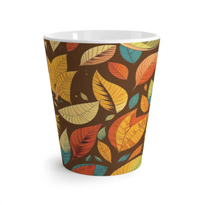 Vibrant Fall Leaves Latte Mug - Ceramic Autumn - Dipaliz - Mugs