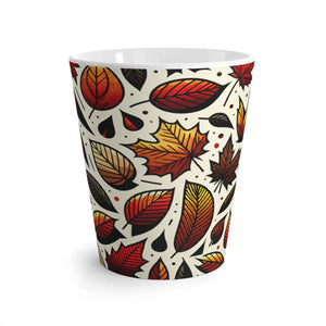 Cozy Fall Leaves Latte Mug - 12oz Ceramic Autumn - Dipaliz - Mugs