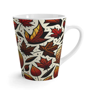 Cozy Fall Leaves Latte Mug - 12oz Ceramic Autumn - Dipaliz - Mugs