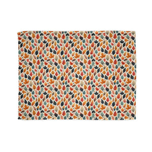 Fall Leaves Pattern – Soft Polyester Blanket - Dipaliz - Blankets
