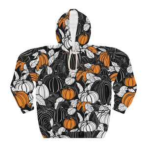 Fall Pumpkins Aop Unisex Pullover Hoodie - Xs - Hoodies