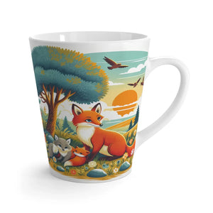 Fox Family Ceramic Latte Mug Eco Friendly Gifts for Her Dipaliz - Mugs