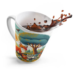 Fox Family Ceramic Latte Mug Eco Friendly Gifts for Her Dipaliz - Mugs