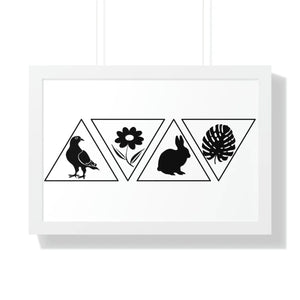 Modern Fashion Framed Horizontal Poster - Gallery Art - Dipaliz - Posters Prints & Visual Artwork