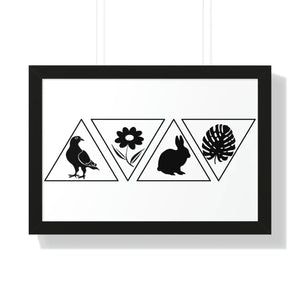 Modern Fashion Framed Horizontal Poster - Gallery Art - Dipaliz - Posters Prints & Visual Artwork