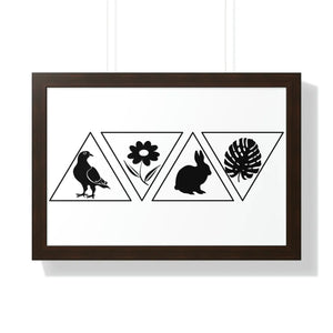 Modern Fashion Framed Horizontal Poster - Gallery Art - Dipaliz - Posters Prints & Visual Artwork