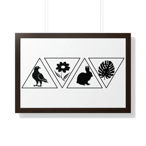 Modern Fashion Framed Horizontal Poster - Gallery Art - Dipaliz - Posters Prints & Visual Artwork