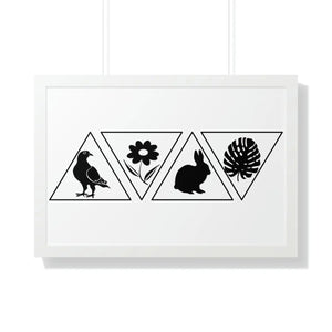 Modern Fashion Framed Horizontal Poster - Gallery Art - Dipaliz - Posters Prints & Visual Artwork