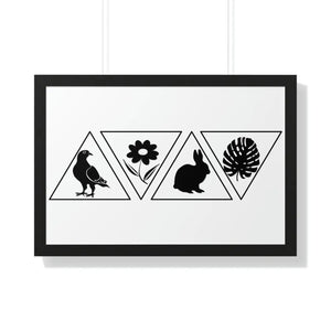 Modern Fashion Framed Horizontal Poster - Gallery Art - Dipaliz - Posters Prints & Visual Artwork