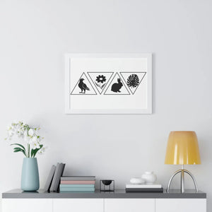 Modern Fashion Framed Horizontal Poster - Gallery Art - Dipaliz - Posters Prints & Visual Artwork