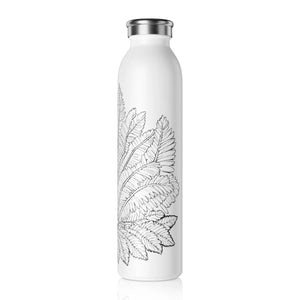 Ferns Leaves Slim Water Bottle - Matte Portable - Dipaliz - Bottles