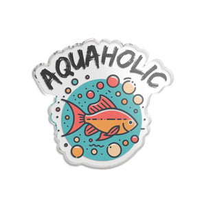 Dipaliz Fish Acrylic Statue Aquaholic Design Mirror Backed - Sculptures & Statues